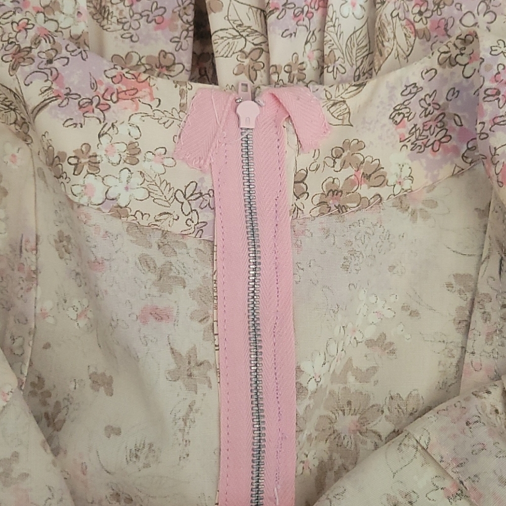 Vintage 50s Floral Day Dress Small - Picture 6 of 12